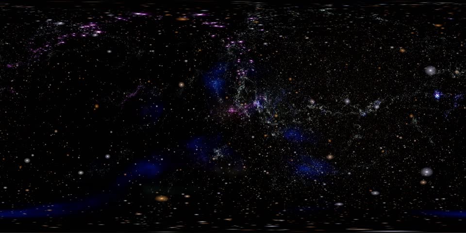 360VR Endless Glittering Cosmic Journey 4K Loop
