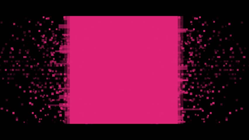 Pink pixelated square minimal abstract geometric background. Seamless looping motion design. Video animation Ultra HD 4K 3840x2160