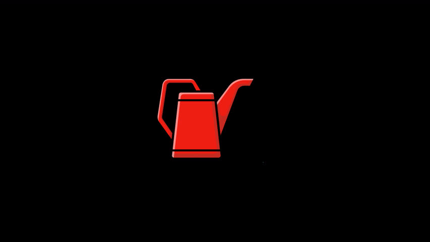 Water pot Animation Video - Transparent
