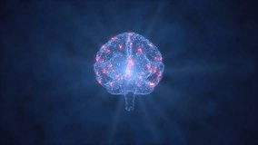 Digital Plexus Brain with Firing Neurons - Artificial Intelligence and Neuroscience Animation - Powered by Shutterstock - Get 15% off with code: PIKWIZARD15