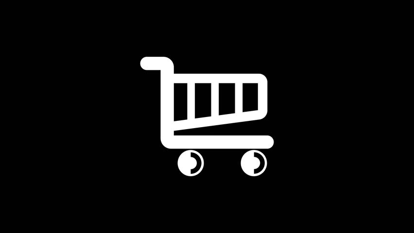 trolley icon or logo isolated sign symbol vector illustration - high quality black style vector icons. Shopping cart icon with white background