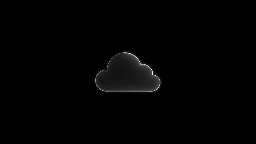 Cloud security concept. Global internet connection technology, digital marketing, Financial and big data. Glowing neon line animated secure cloud icon isolated on transparent background - Powered by Shutterstock - Get 15% off with code: PIKWIZARD15