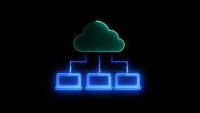 Network concept. Global internet connection technology, digital marketing, Financial and big data. Glowing neon line animated network icon isolated on transparent background. - Powered by Shutterstock - Get 15% off with code: PIKWIZARD15