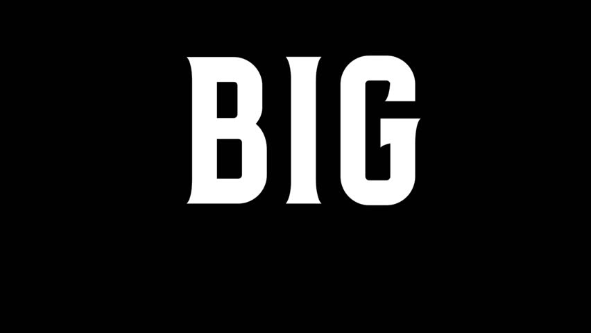 Big Savings Animated Text on Black Background – Discount Promo Video Clip