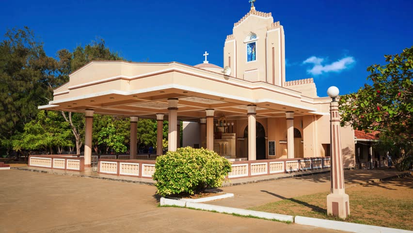 Thalawila St Anne Church near Kalpitiya in Sri Lanka. St. Anne Church is oldest catholic church in Sri Lanka.Thalawila St Anne Church near Kalpitiya in Sri Lanka. St. Anneis oldest catholic ch