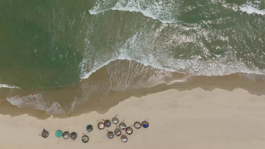 Da Nang Beach in Vietnam with Clear Blue Water