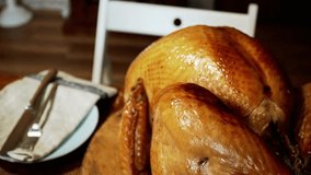 Roasted turkey sits ready for thanksgiving dinner - Powered by Shutterstock - Get 15% off with code: PIKWIZARD15