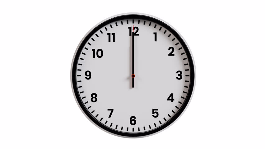 3D 24-Hour Clock Animation | Alpha Loop