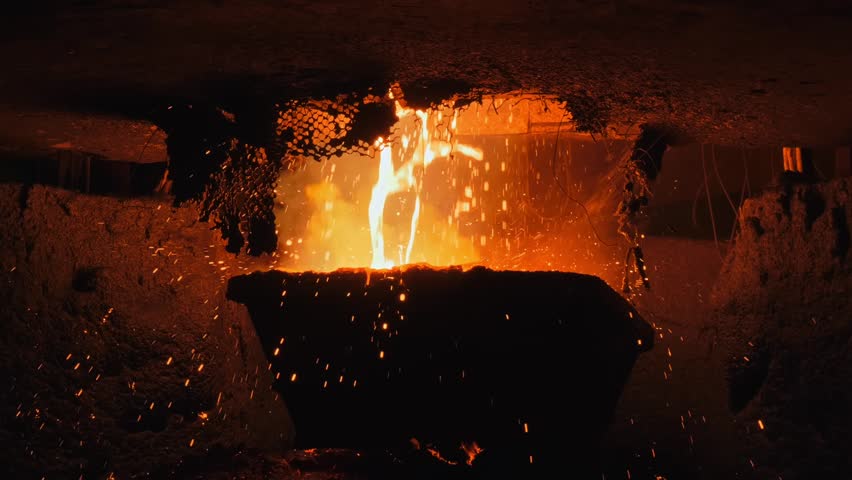 Molten Metal Pouring A Critical Industrial Process Involving Expertise and Craftsmanship