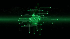 Futuristic A I Circuitry Overlay on World Map Digital Network Connections Global Technology Concept - Powered by Shutterstock - Get 15% off with code: PIKWIZARD15