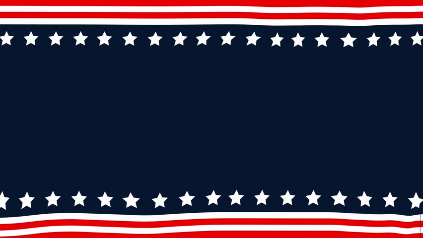 Patriotic banner design with wave effects featuring a blue field surrounded by red and white stripes and stars. Perfect for celebrating American national holidays, emphasizing patriotism.