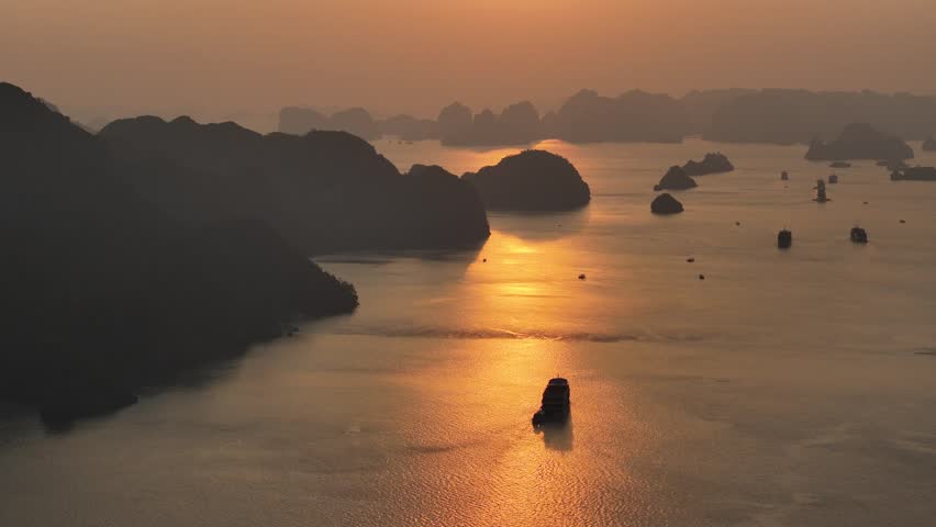 Drone video captures Ha Long Bay