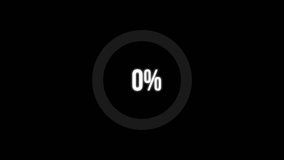 Circular loading loop animation showing 15 percent in modern gradient style in 4k resolution - Powered by Shutterstock - Get 15% off with code: PIKWIZARD15