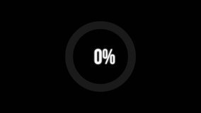 Circular loading loop animation showing 35 percent in modern gradient style in 4k resolution - Powered by Shutterstock - Get 15% off with code: PIKWIZARD15