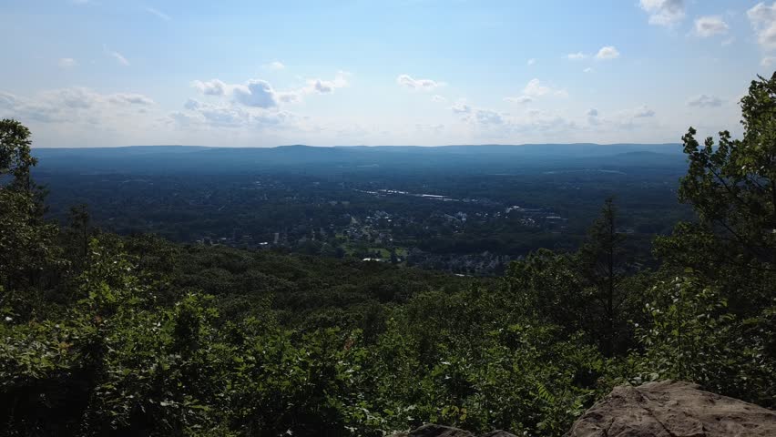 A view of the town of East Hampton from Mount Tom in Holyoke, MA.