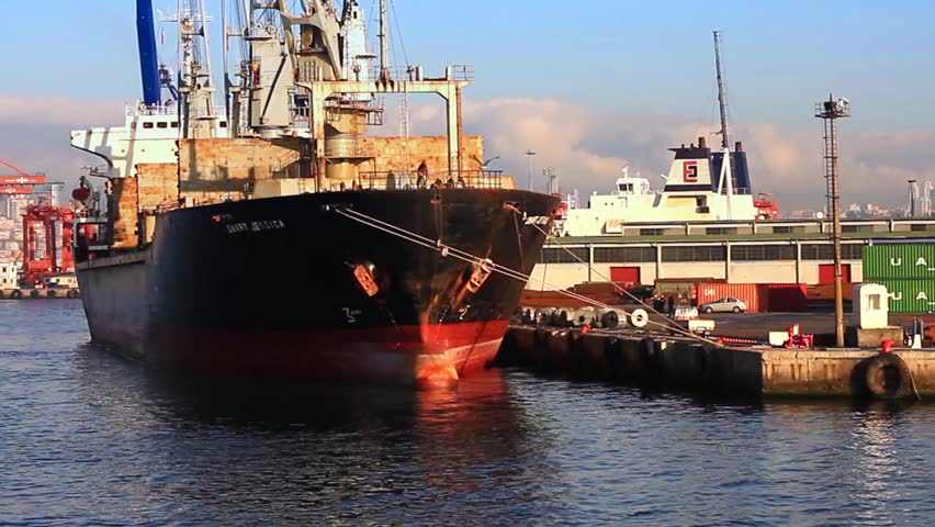 ISTANBUL - NOV 12: Cargo ship SMART JESSICA (IMO: 8200618, St Vincent