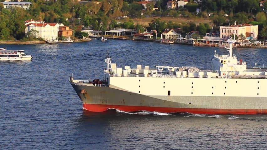 Large vehicles carrier ship. A 155 mt long, 24 mt width vessel has a deadweight