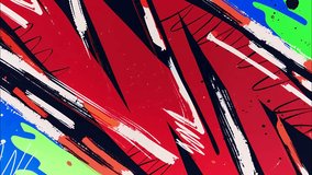 Electric comic zap bolts and vibrant speed lines in a seamless animated loop. Designed for energetic VJ sets, anime-style motion graphics, and graphic novel-style overlays. - Powered by Shutterstock - Get 15% off with code: PIKWIZARD15