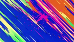 Punk-styled animated background with comic flashes, electric strokes, and neon Speedline bursts. Perfect for glitch overlays, pop-art motion, and stylized transitions. - Powered by Shutterstock - Get 15% off with code: PIKWIZARD15
