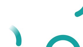 Abstract tuquoise circles on white background animated video motion graphic - Powered by Shutterstock - Get 15% off with code: PIKWIZARD15