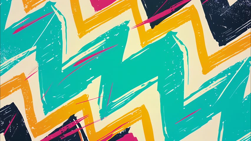 Vibrant animated comic-style loop with neon zap bolts, zigzags, and speed lines. Perfect for energetic visuals, anime-style edits, motion design, and dynamic scene transitions.