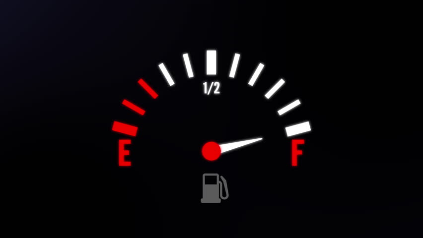 fuel gauge indicator sign car dashboard animation video footage