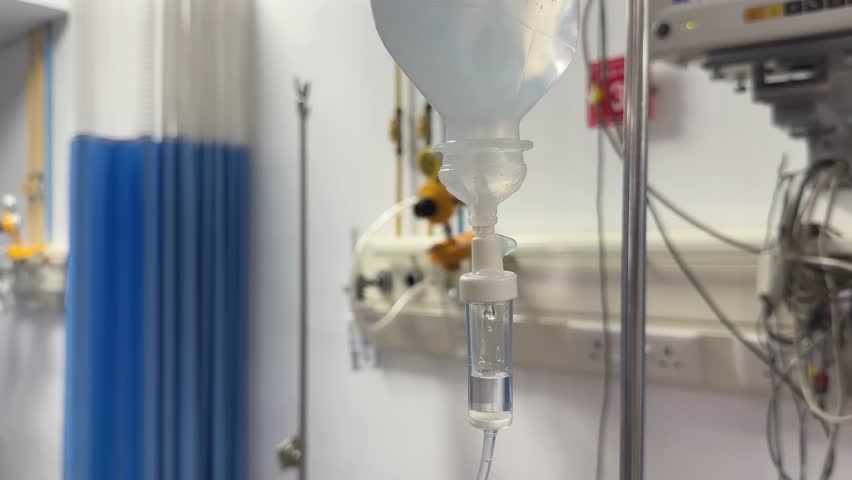 closeup of iv drops Intravenous Medication Administration is a medical procedure that delivers fluids, medications, or nutrients directly into a patient's bloodstream through a vein
