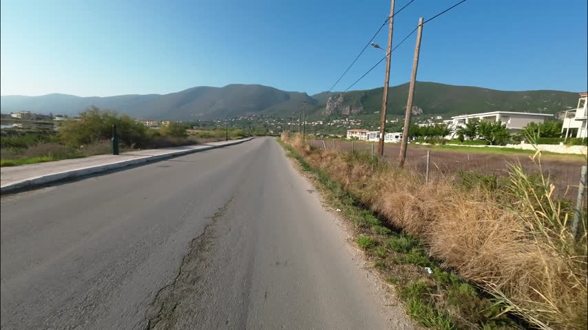 Road in Zakynthos island, Greece, Alykes, Alikanas 
