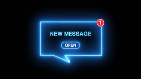 Receiving new email message alert concept on black background. Neon Email campaign alert concept. New email send notification for business e-mail communication
 - Powered by Shutterstock - Get 15% off with code: PIKWIZARD15