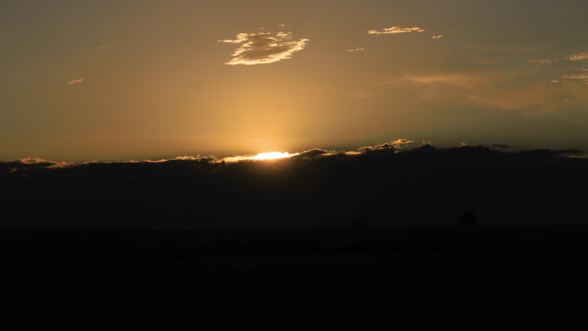 Sun Breaking Through Storm Clouds Timelapse Zoom In