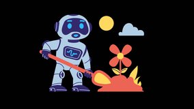 Robot Gardening Under the Sun - Powered by Shutterstock - Get 15% off with code: PIKWIZARD15
