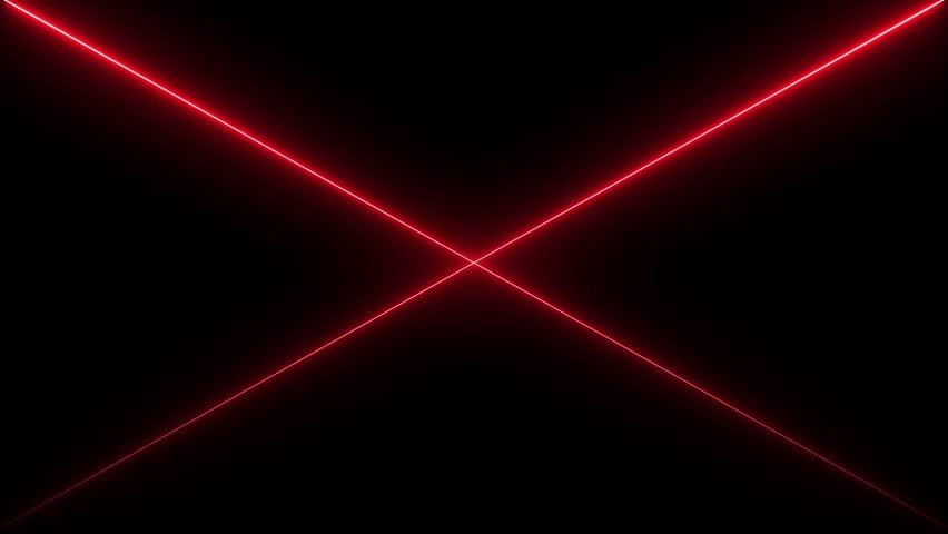 modern hi-tech background with intersecting neon lines,futuristic red vs blue laser beams background loop,abstract versus concept with intersecting light beams,glowing red and blue neon lines  