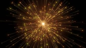Golden Glittering Light Rays Bursting From Center Abstract Particle Starburst Animation,golden Light Explosion, Abstract Vibrant Sunburst, Dazzling Starburst, Shimmering Bright Rays, Abstract Gold Par - Powered by Shutterstock - Get 15% off with code: PIKWIZARD15