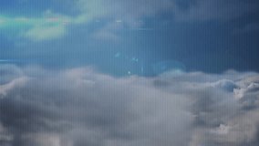 Hovering central node expanding network over clouds linking nodes cascading binary data. Technology, connectivity, abstract, futuristic, data, networking, digital - Powered by Shutterstock - Get 15% off with code: PIKWIZARD15