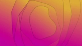 Gradient shifting pink to yellow starting peony blooms emerging, white frame forming and shrinking. Vibrant, floral, abstract, elegant, decorative, colorful, modern - Powered by Shutterstock - Get 15% off with code: PIKWIZARD15