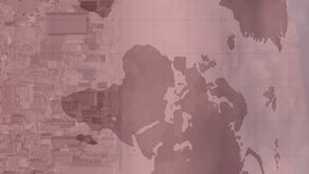 Animation of world map with red covid 19 pandemic points over cityscape on red background. global coronavirus covid 19 pandemic concept digitally generated video. - Powered by Shutterstock - Get 15% off with code: PIKWIZARD15