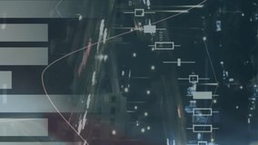 Animation of financial data over caucasian businesswoman and road traffic. global business, finance, technology and data processing concept digitally generated video. - Powered by Shutterstock - Get 15% off with code: PIKWIZARD15