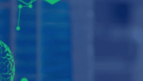 Animation of science data processing and formulas over laboratory. education and learning concept digitally generated video. - Powered by Shutterstock - Get 15% off with code: PIKWIZARD15