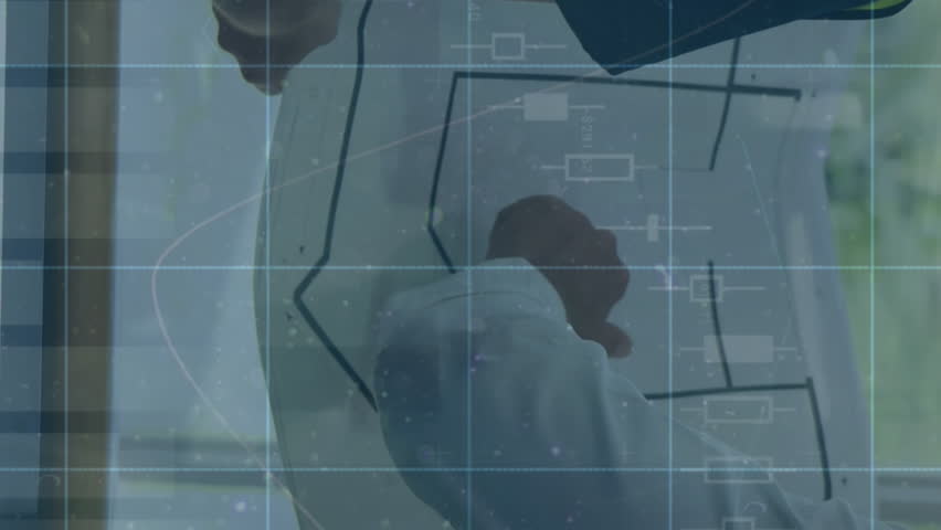 Animation of scope scanning with data processing over diverse workers. Global technology, computing and digital interface concept digitally generated video. - Powered by Shutterstock - Get 15% off with code: PIKWIZARD15