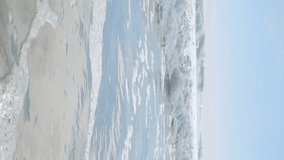 Animation of network of connections with icons and stock market over sea. Global business, finances and digital interface concept digitally generated video. - Powered by Shutterstock - Get 15% off with code: PIKWIZARD15