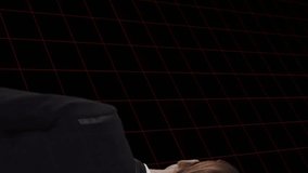 Animation of mathematical equations over digital model of human brain on black background. Business technology and science concept digitally generated video. - Powered by Shutterstock - Get 15% off with code: PIKWIZARD15