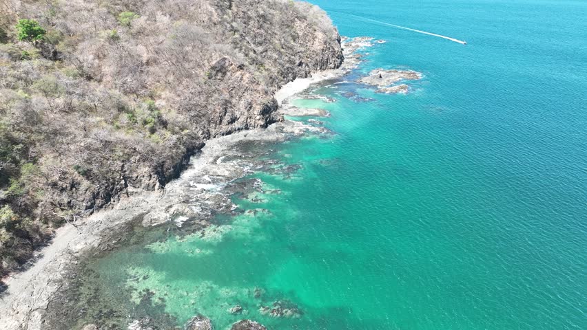Aerial View of Coco Beach in Guanacaste, Costa Rica