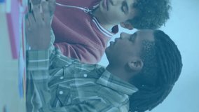 Animation of qr code over diverse business people having meeting at office. Global business, online security and digital interface concept digitally generated video. - Powered by Shutterstock - Get 15% off with code: PIKWIZARD15