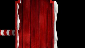 Animation of wooden sign with copy space over snow falling. christmas, winter, tradition and celebration concept digitally generated video. - Powered by Shutterstock - Get 15% off with code: PIKWIZARD15