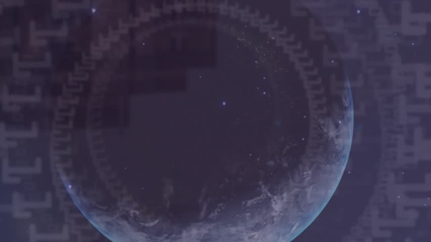 Animation of binary coding data processing over globe. Global connections, business, finance, computing and data processing concept digitally generated video. - Powered by Shutterstock - Get 15% off with code: PIKWIZARD15