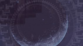 Animation of binary coding data processing over globe. Global connections, business, finance, computing and data processing concept digitally generated video. - Powered by Shutterstock - Get 15% off with code: PIKWIZARD15