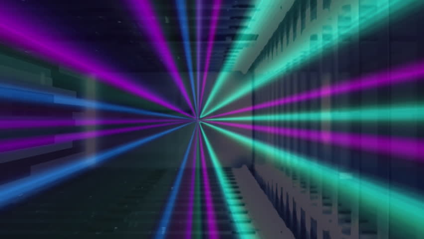 Animation of qr code, neon lines, data processing over servers. Global online security, computing and data processing concept digitally generated video. - Powered by Shutterstock - Get 15% off with code: PIKWIZARD15