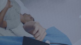 Animation of financial data processing over diverse doctors. Global medicine, business, finances, computing and data processing concept digitally generated video. - Powered by Shutterstock - Get 15% off with code: PIKWIZARD15