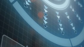 Animation of network of connections with icons over pattern and data processing. Global connections data processing and digital interface concept digitally generated video. - Powered by Shutterstock - Get 15% off with code: PIKWIZARD15