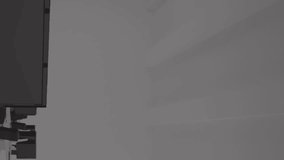 Animation of data processing and 3d spinning city model against empty office. Computer interface and architectural engineering technology concept - Powered by Shutterstock - Get 15% off with code: PIKWIZARD15